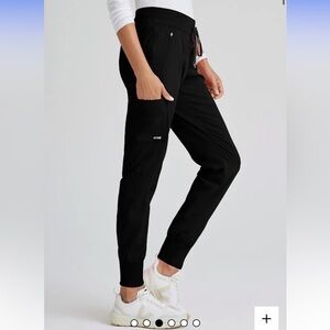 Black MID-RISE JOGGER SCRUB PANT